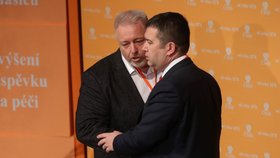Jan Hamáček a Milan Chovanec na sjezdu ČSSD v Hradci Králové. (1.3.2019)