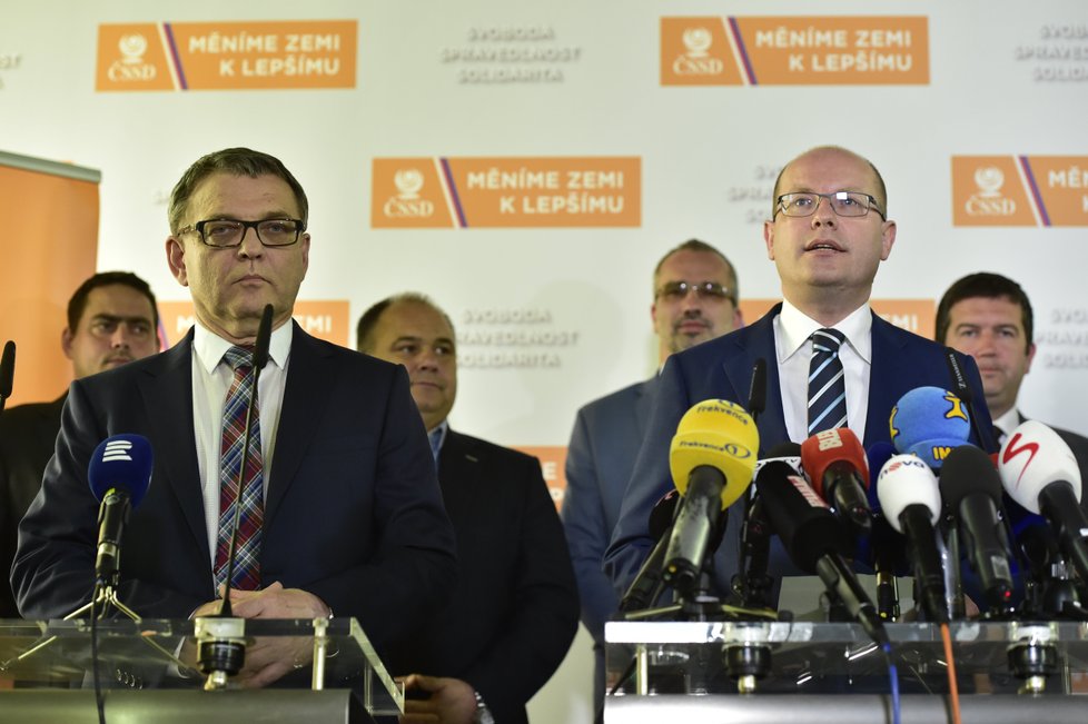 Bohuslav Sobotka oznámil na tiskové konferenci, že končí v čele ČSSD.