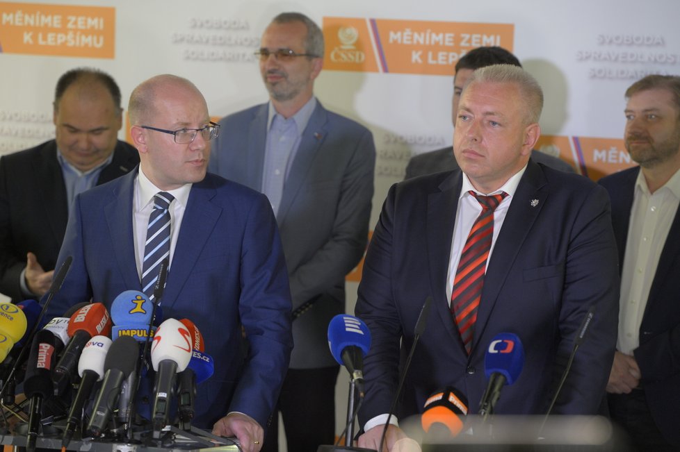 Bohuslav Sobotka oznámil na tiskové konferenci, že končí v čele ČSSD