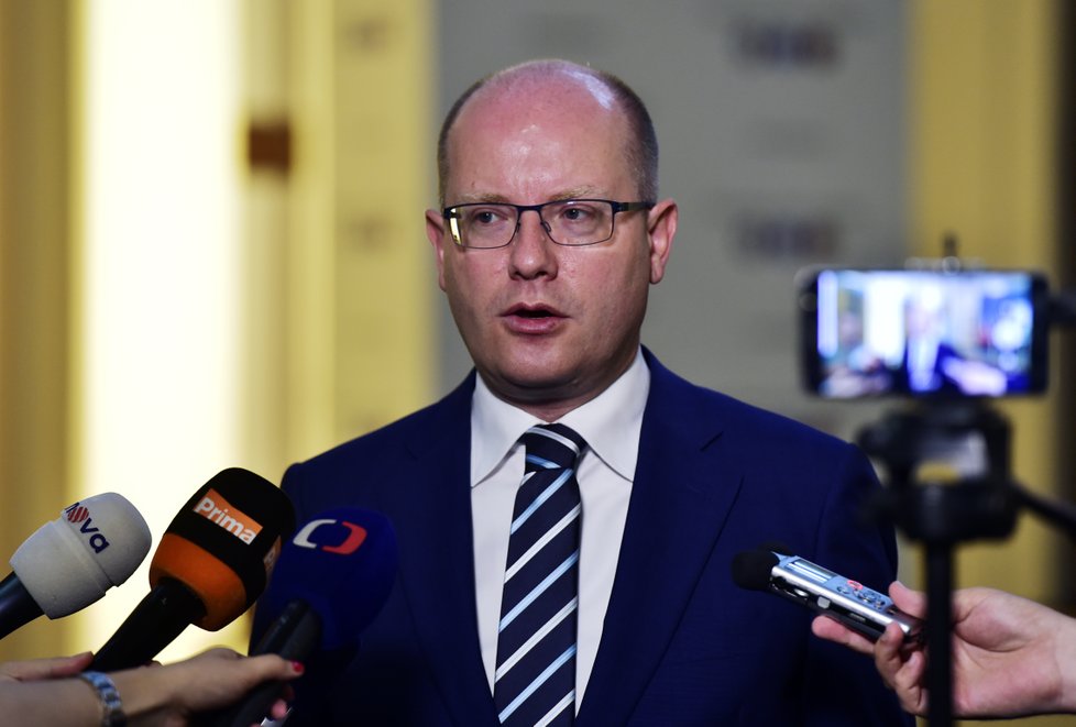 Premiér Bohuslav Sobotka (ČSSD)