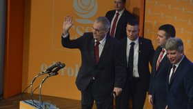 Prezident Miloš Zeman na sjezdu ČSSD (1.3.2019)