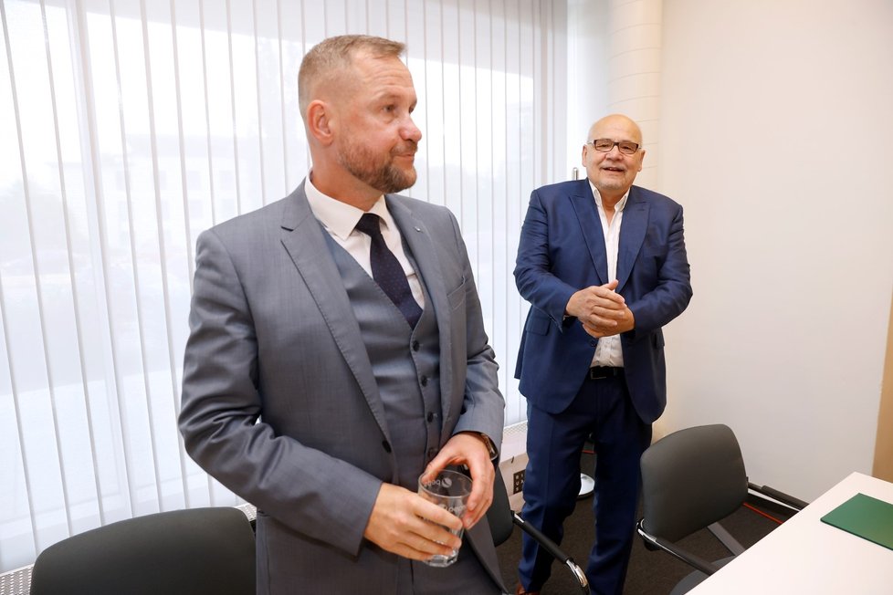 Kandidáti na generálního ředitele ČT Jan Souček a Jan Štern (7. 6. 2023)