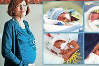 Němka, která porodila čtyřčata v 65 letech, ukázala první fotky