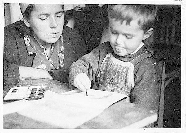 Malý Jára maloval s maminkou už jako tříletý.
