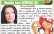 Herečka Alice BENDOVÁ