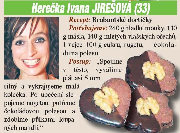 Herečka Ivana JIREŠOVÁ