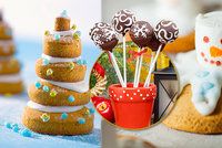Cukroví netradičně! Tající sněhuláčci i vánoční dortíky na špejli
