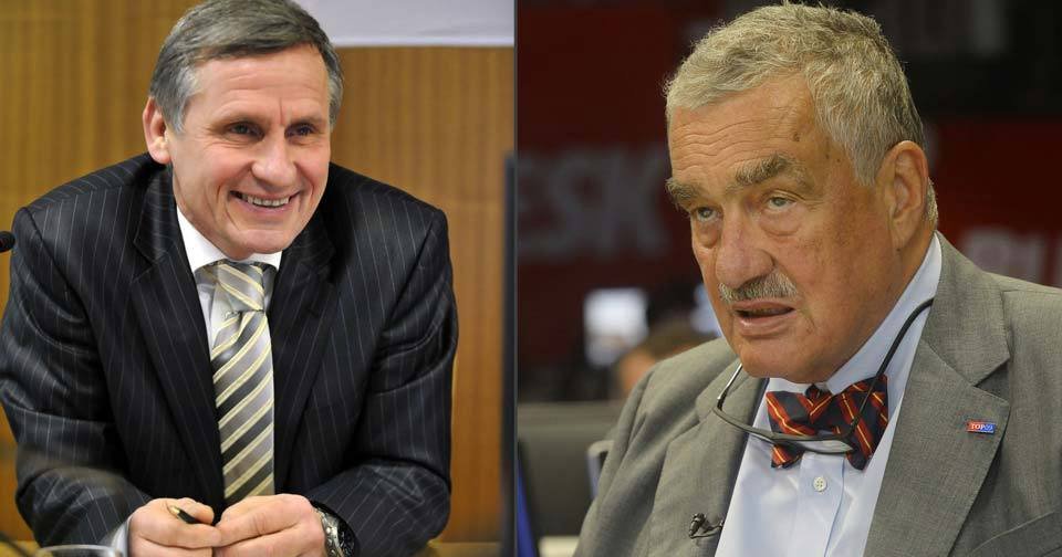 Jiří Čunek (KDU-ČSL) a Karel Schwarzenberg (TOP 09) zvládali senátorské poslání společně s činností ve vládě.