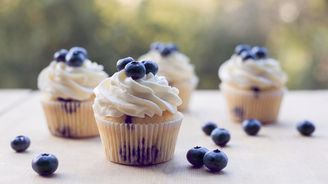 Na oslavu narozenin i grilovačku: Borůvkové cupcakes s citrony!