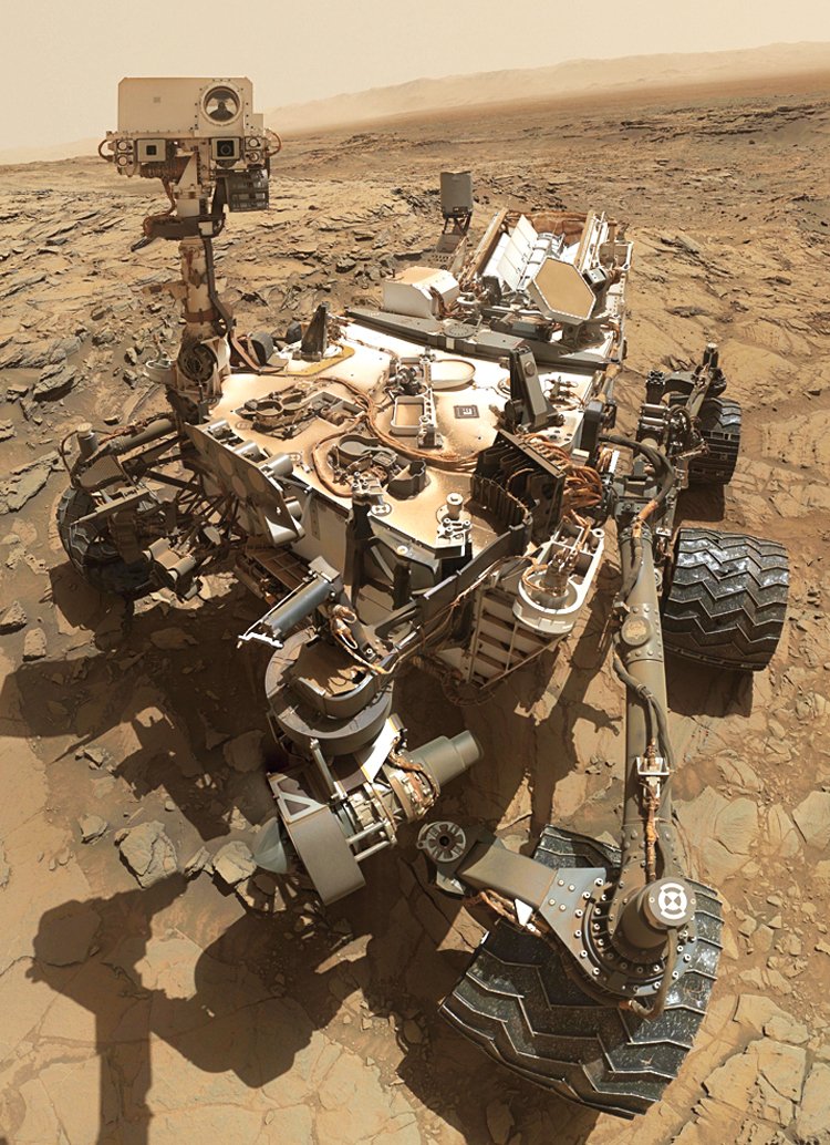 Rover Curiosity si na Marsu pořídil i toto selfíčko