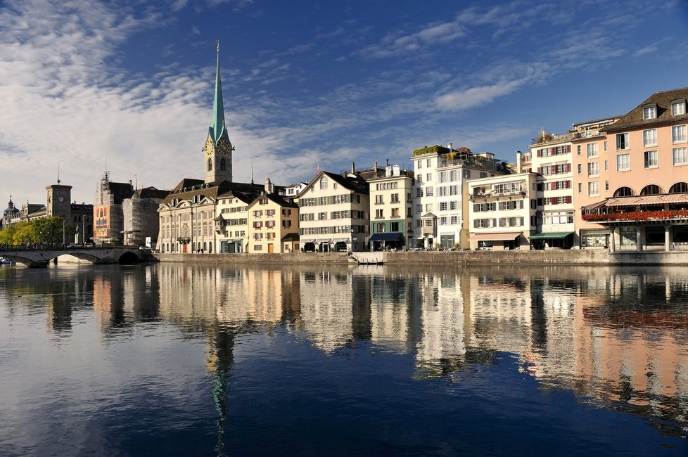 Curych: Jezero Zürichsee a řeka Limmat