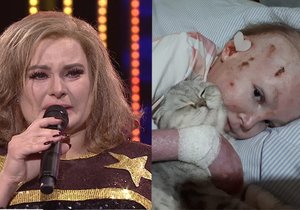 Jitka Čvančarová věnovala své vystoupení v Tváři coby Adele zesnulé Makulce, která bojovala s nemocí motýlích křídel.