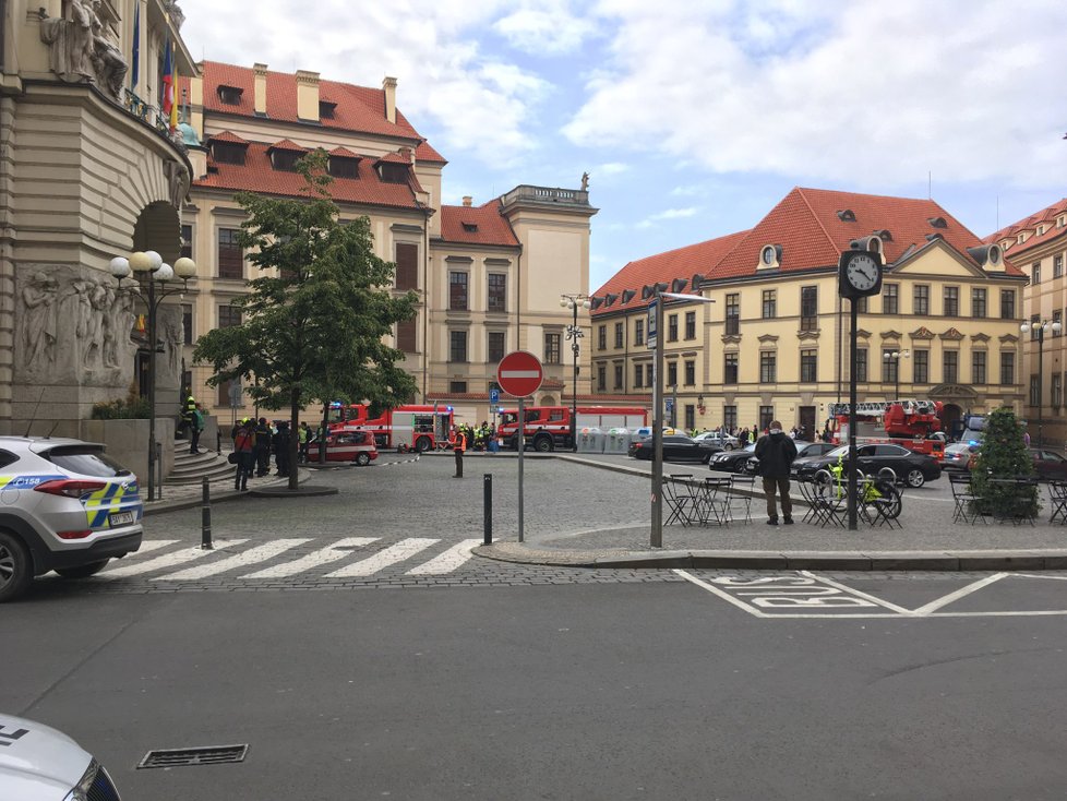 Cvičení na pražském magistrátu, 17. května 2019.