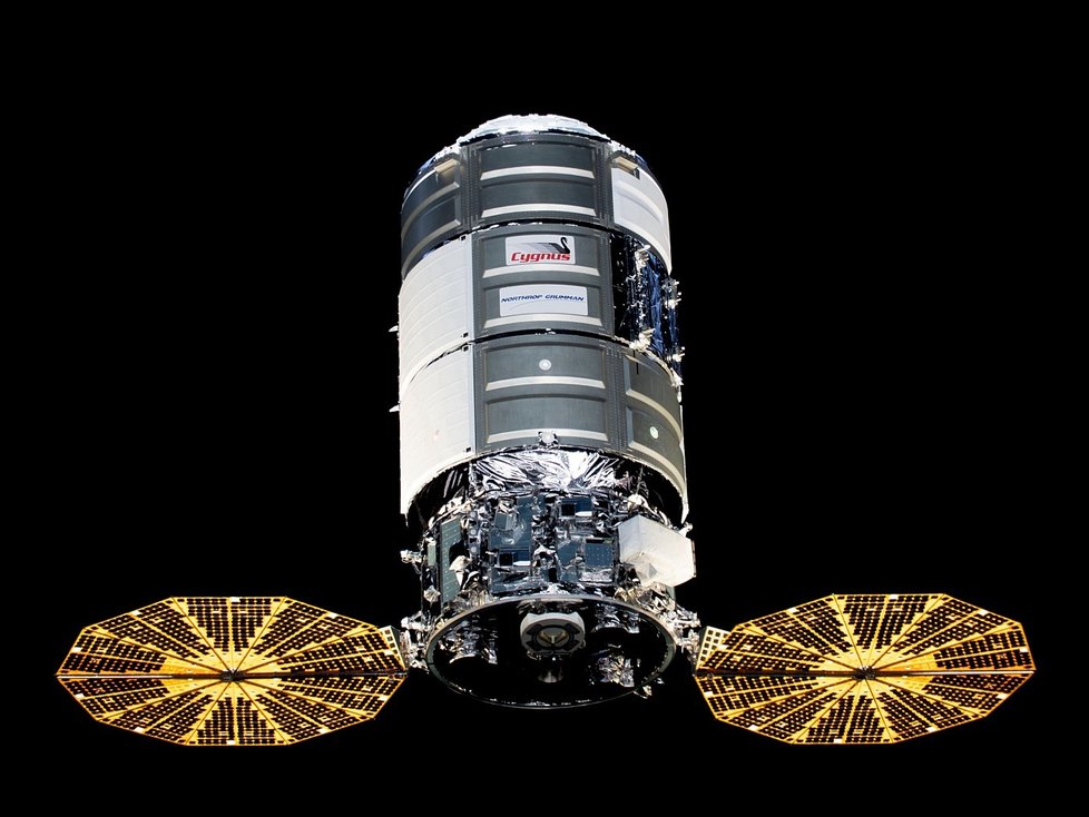 Kosmická loď Cygnus je jednou ze zásobovacích lodí