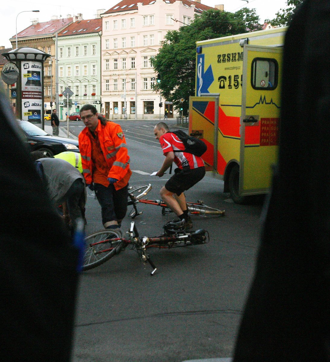 Nehody cyklistů naštěstí nebyly vážné.