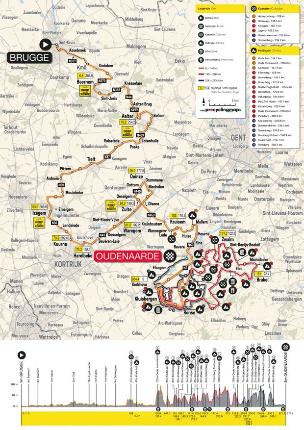 Mapa a profil Kolem Flander 2023 Mapa a profil Kolem Flander 2023