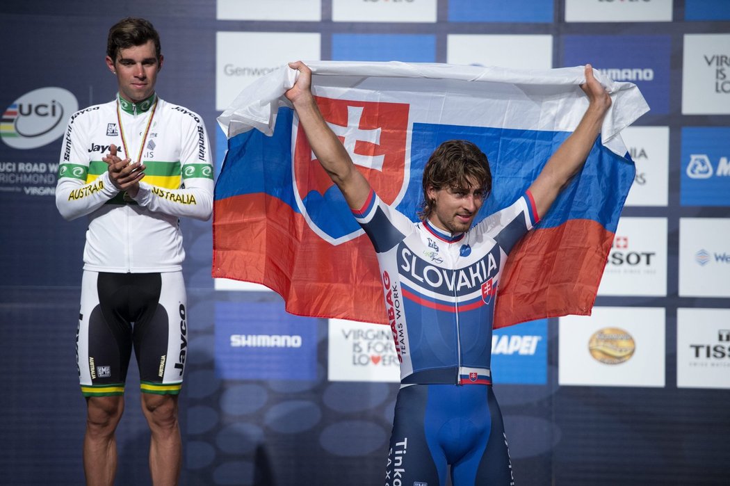 Zlatý cyklista Peter Sagan dosáhl na MS jednoho z největších úspěchů v historii slovenského sportu