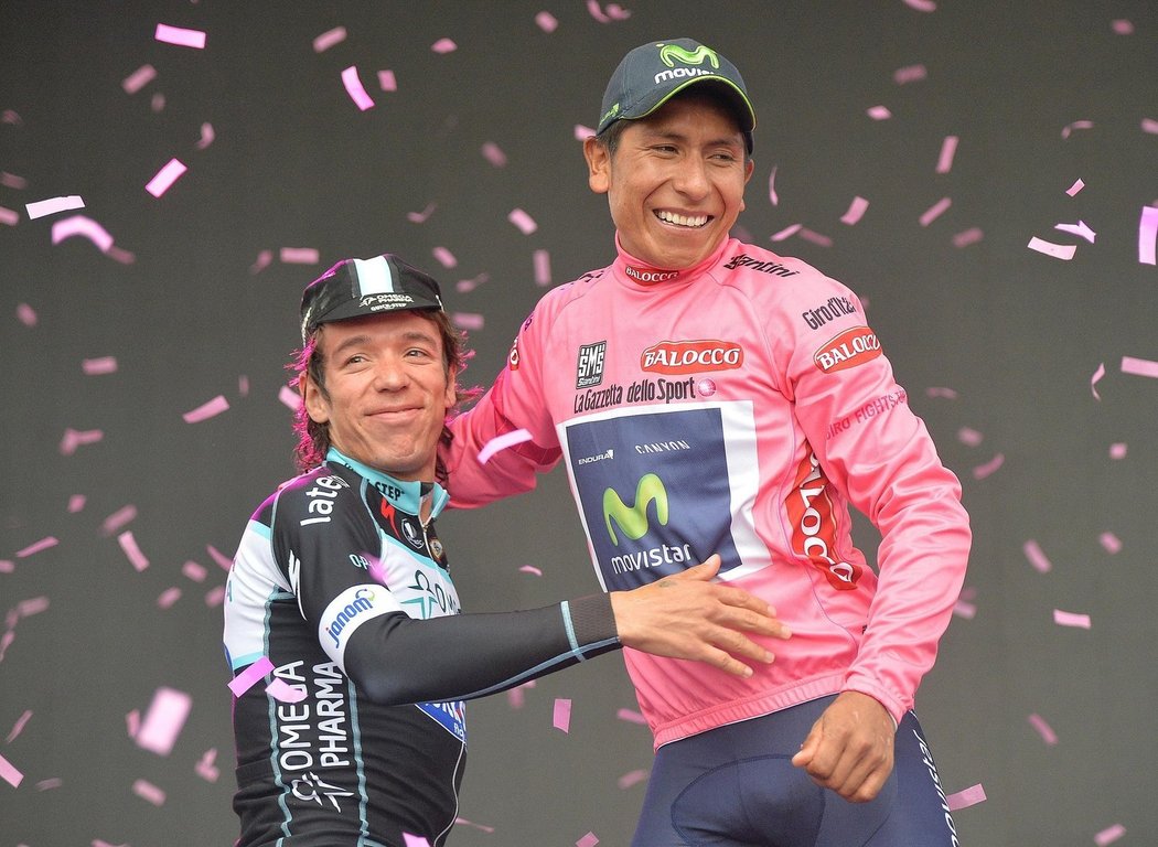 Nairo Quintana a Rigoberto Urán ovládli letošní Giro