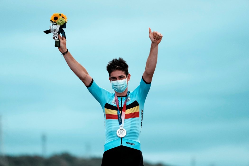 Stříbrný Belgičan Wout van Aert