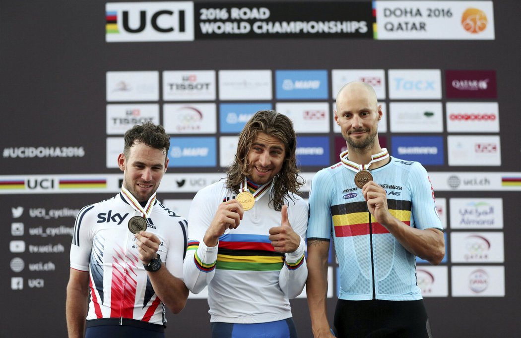 Peter Sagan na stupních vítězů