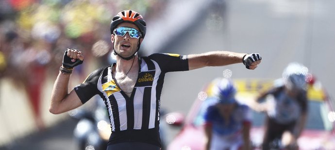 Brit Stephen Cummings z MTN-Qhubeka a postaral se ve 14. etapě o první vítězství africké stáje v historii Tour de France