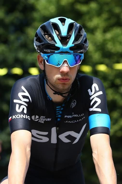 Leopold König v dresu stáje Sky během Tour de France