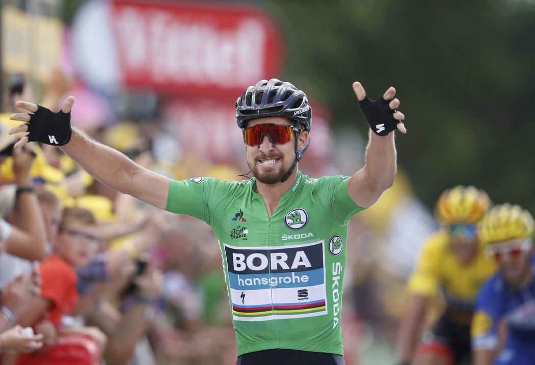 Peter Sagan slaví další etapové prvenství na letošní Tour de France