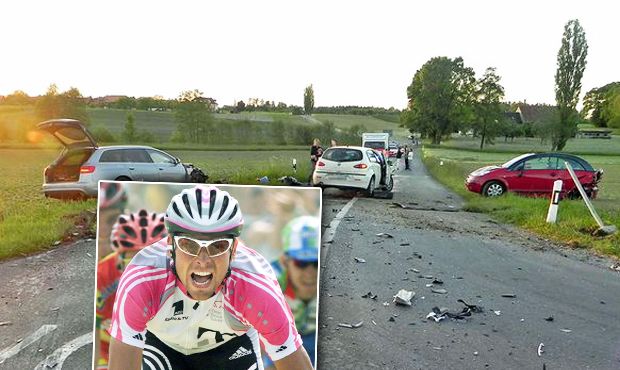 Jan Ullrich, bývalý šampion Tour de France, zavinil vážnou dopravní nehodu. Jan Ullrich, bývalý šampion Tour de France, zavinil vážnou dopravní nehodu.