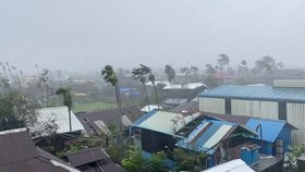 Cyklon Mocha udeřil na Barmu a Bangladéš (14.5.2023).