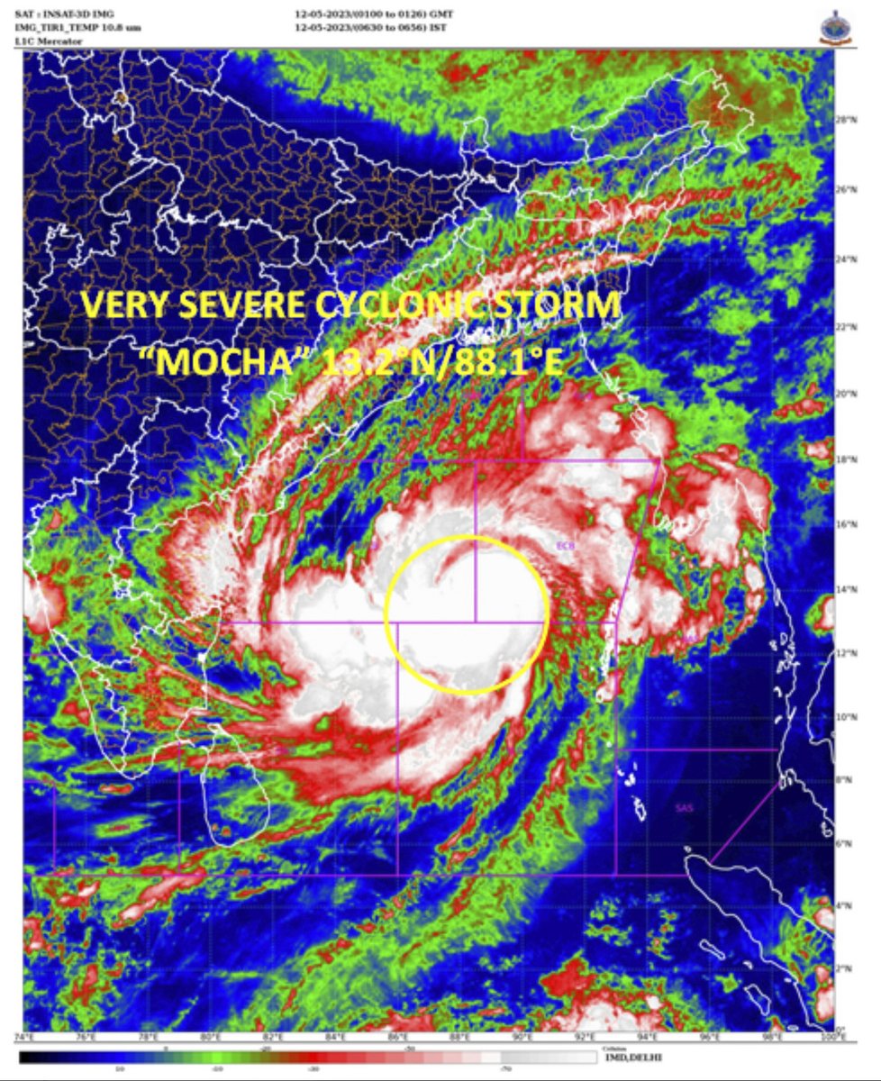 Silný cyklon Mocha dosáhl pobřeží Bangladéše a Barmy