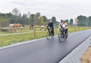 Nová cyklostezka z Koterova do Starého Plzence.