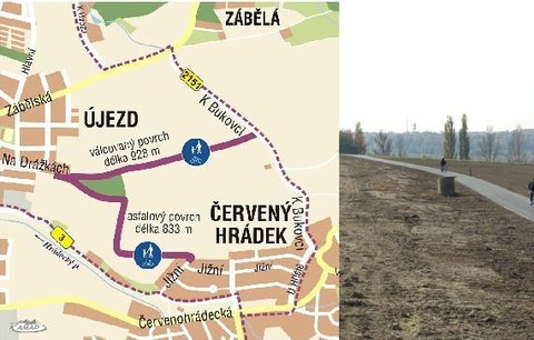 Cyklostezka po historických cestách: Propojila plzeňský Újezd s Červeným Hrádkem 