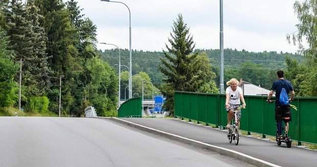 Nová cyklostezka v Plzni na Roudné