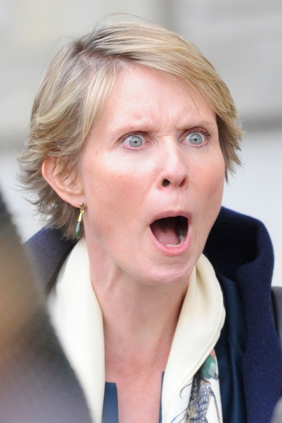 Cynthia Nixon se dokáže pěkně zaksichtit