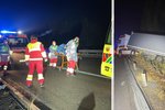 Řidič nákladního vozidla havaroval na 109. kilometru dálnice D1 ve směru na Brno kvůli zdravotní indispozici spojené s nákazou koronavirem.