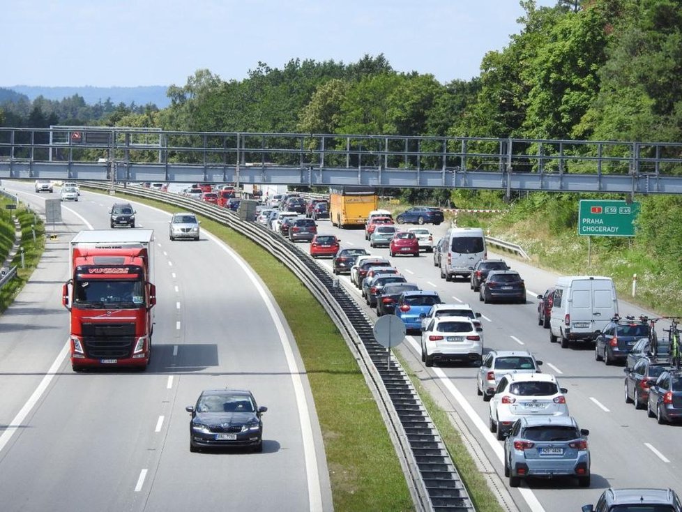 Komplikace na dálnici D1