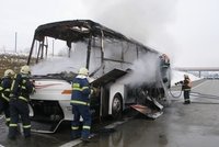 U Toužimi shořel linkový autobus!
