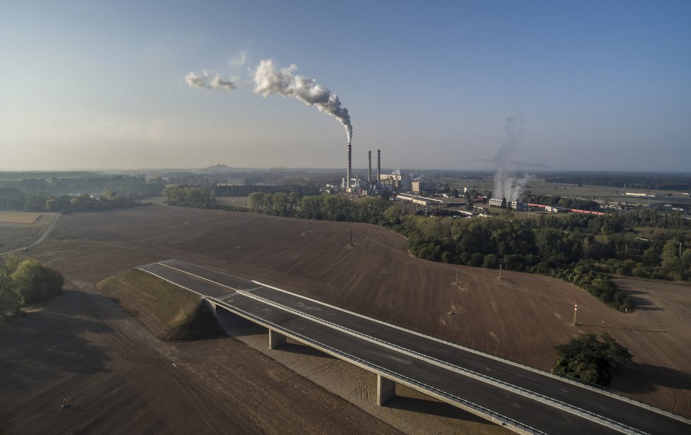 Rozestavěná dálnice D35. Opatovická křižovatka