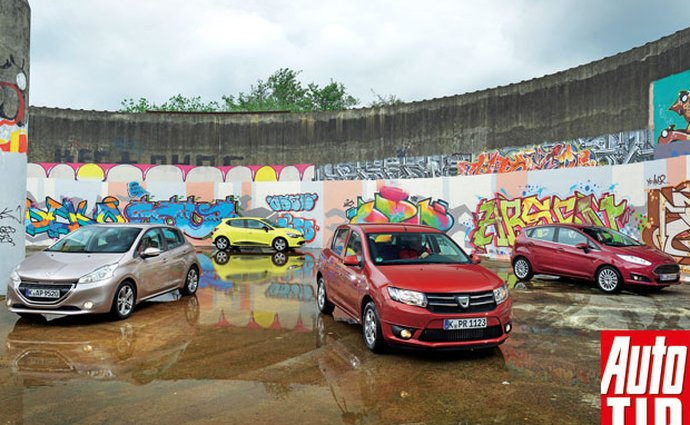 Dacia Sandero 0.9 TCe vs. Ford Fiesta, Peugeot 208 a Renault Clio