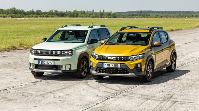 Dacia Sandero Stepway 1.0 TCe 120 EDC6 vs. Fiat Grande Panda Dacia Sandero Stepway 1.0 TCe 120 EDC6 vs. Fiat Grande Panda
