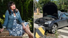 Dáda Patrasová odmítá vinu za bouračku: Může za to moje auto! Já nic…