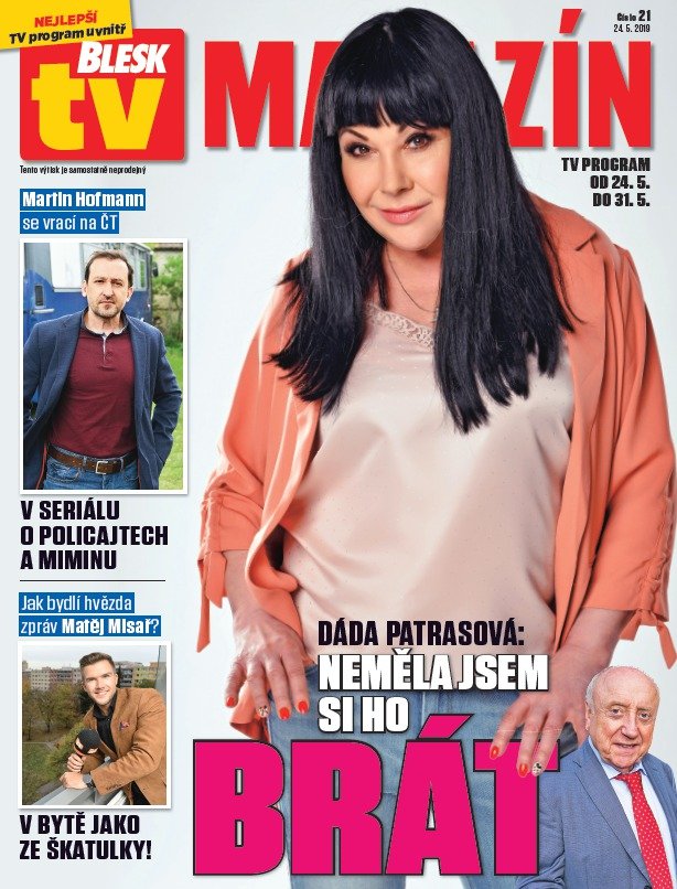 Dáda Patrasová v TV Magazínu