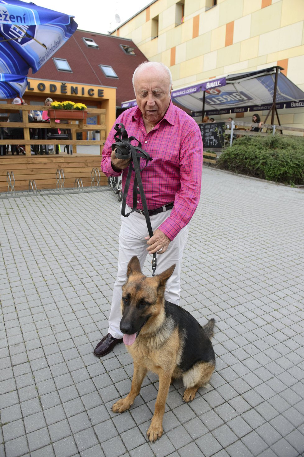 Felix Slováček si dojel pro svou fenku Fatty do útulku.