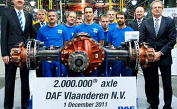 DAF Vlaanderen vyrobil 2miliontou nápravu