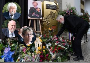 Na pohřeb exministryně Dagmar Burešové přišli Pithart, Rychetský či Šabatová