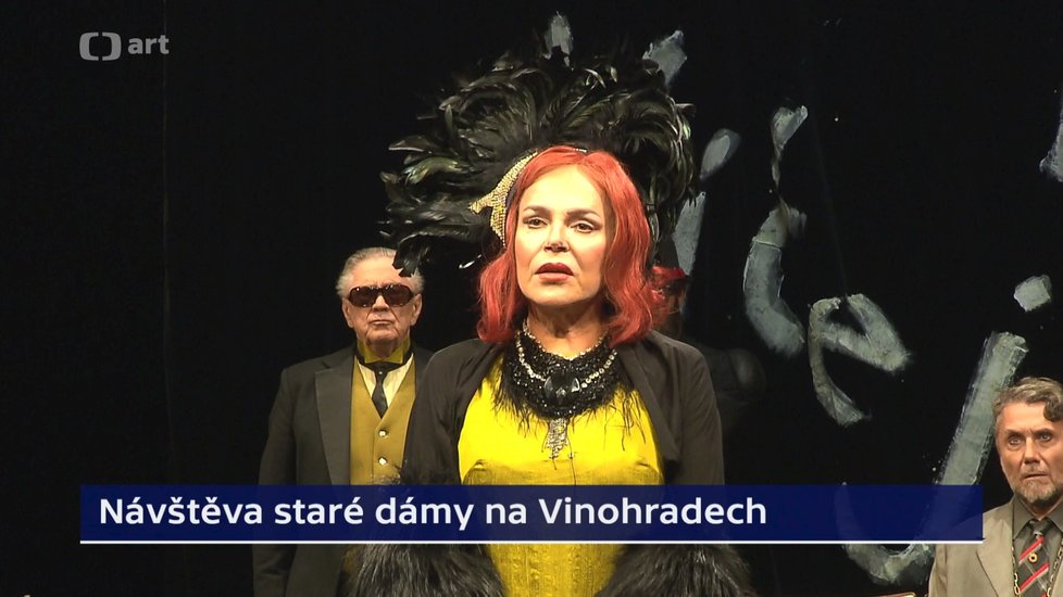 Dagmar Havlová ve hře Návštěva staré dámy