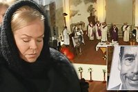 Smutek za Havla: Vdova Dagmar vyrazila na mši na Pražskou křižovatku