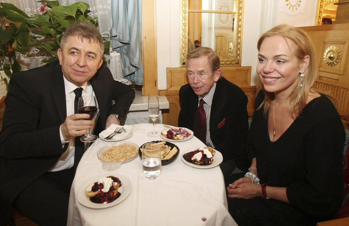 Dagmar Havlová, Václav Havel a Fero Fenič.