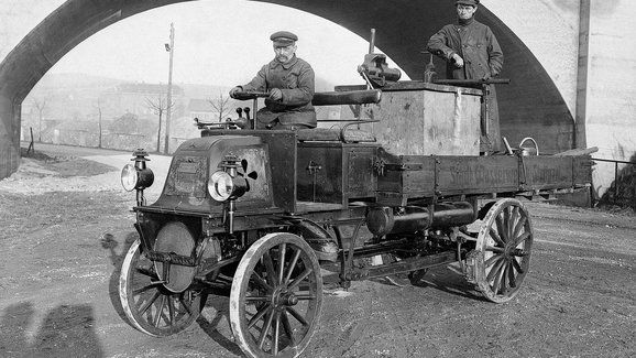 Motor-Lastwagen z roku 1898 mezi prvními využívaly pivovary