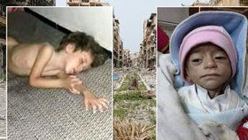 Kvůli hladu v Sýrii umírají malé děti.